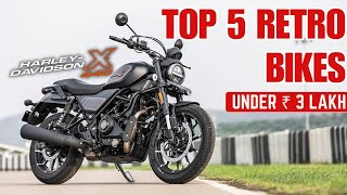 Indias Top 5 Cruiser Bikes Under 3 Lakhs In 2024  Best 5 NeoRetro Motorcycles  By WNG [upl. by Anillehs]