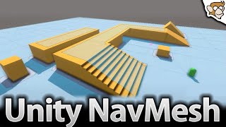 How to use Unity NavMesh Pathfinding Unity Tutorial [upl. by Nahshon]