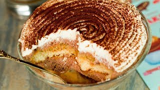 “TIRAMISU” una ricetta semplice e veloce  SaporitoTV [upl. by Akimehs131]