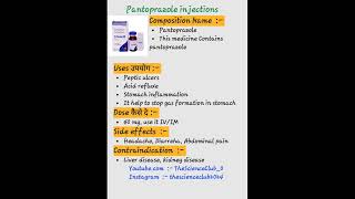 Pantoprazole injections kaise use karte hai or kon si bimari me kam aati hai shortvideo post [upl. by Relyhs]