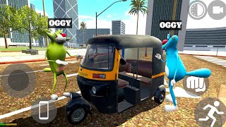 Oggy Started His Riksaw Business In India Bike Driving 3D With Jack [upl. by Suhpoelc]