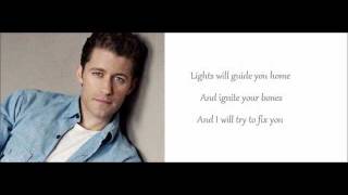 Glee Cast  Fix you Lyrics [upl. by Isleana]