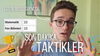 LGSde Bunları Yapmasam Kazanamazdım 🏆  SON DAKİKA TAKTİKLERİ [upl. by Fedora]