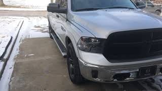 2016 Ram 1500 muffler delete single exhaust with resonator “Outdoorsman HEMI V8 57” [upl. by Ttej]