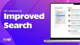 New in HEY Search Improvements [upl. by Loomis531]