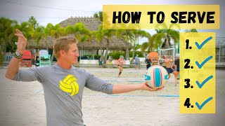 How To Overhand Serve A Volleyball For Beginners  Float Serve [upl. by Luise806]