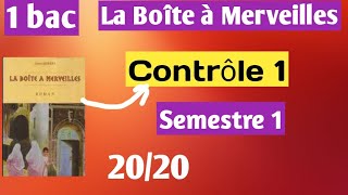 Contrôle 1 semestre 1 français 1bac [upl. by Corinne]