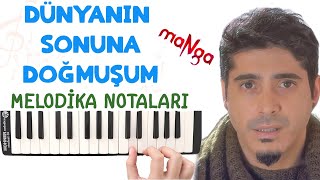 Manga  DÜNYANIN SONUNA DOĞMUŞUM Melodika Notaları [upl. by Leizahaj592]