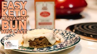 Keto Cinnamon Bun Mug Cake [upl. by Glennie]