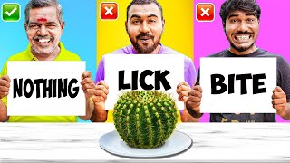 Extreme BITE LICK OR NOTHING Challenge  Fun Overloaded [upl. by Pas]