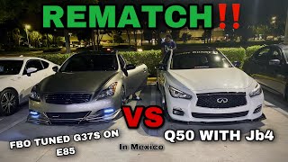 FBO TUNE G37S REMATCH AGAINST MY Q50 WITH JB4‼️MUST SEE🤭🔥 [upl. by Aloel]