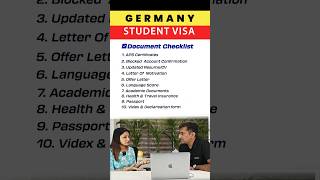 Essential Documents for Your German Visa Interview at the VFS Center germanyvisa [upl. by Yrovi]