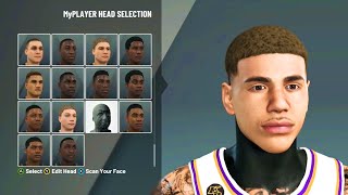 LAMELO BALL FACE CREATION TUTORIAL NBA 2K20 [upl. by Enneyehc]