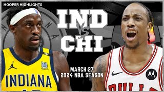 Indiana Pacers vs Chicago Bulls Full Game Highlights  Mar 27  2024 NBA Season [upl. by Evilo]