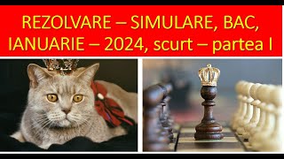 Bac simulare ianuarie 2024  SCURT S 1 PARTEA A [upl. by Ahsenid]