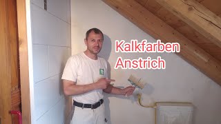 Wand mit Kalkfarbe streichen  so gehts [upl. by Orton]