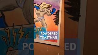 POWDERED TOASTMAN FIGHTS SPIDERMAN renandstimpy spiderman art comics [upl. by Aneahs]