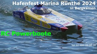 Hafenfest Marina Rünthe 2024 in Bergkamen RC Powerboote Teil 2😲 [upl. by Adnoek177]