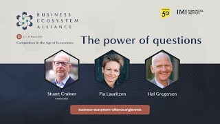 The power of questions with Pia Lauritzen and Hal Gregersen  Business Ecosystem Alliance [upl. by Yatnwahs]