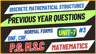 BRAOU Disjunctive Normal Form Conjunctive Normal Form Discrete Mathematical Structures 3 [upl. by Ailahtan]