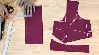 Blouse cutting Easy Method step by step full tutorial [upl. by Sharman]