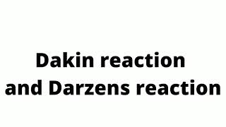 Dakin reaction and Darzens reaction [upl. by Kippy]