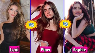 Lexi Rivera vs Sophie Fergi vs Piper Rockelle Lifestyle Comparison 2024 [upl. by Aytnahs759]