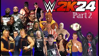 WWE 2K24  More Exhibition Showcase GM Mode ECW Pack [upl. by Pinckney]