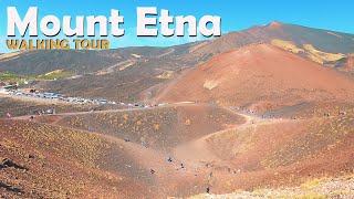 Etna volcano 🌋 Italy Sicily Walking tour in 4k 2022 ✨ eruption [upl. by Anitsahs]