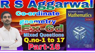 Rs aggarwal cbse Class 10th math exercise6d Coordinate geometry maths [upl. by Mandelbaum899]