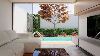 MODERNA Y MINIMALISTA CASA con PISCINA [upl. by Thorndike]