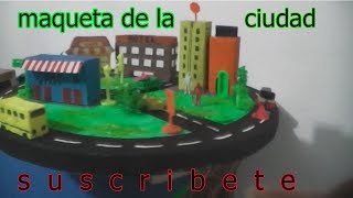 ciudad en maqueta con material reciclado [upl. by Cheffetz]