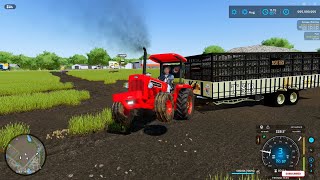 Mahindra Tractor trolley game  best Indian tractor game  farming simulator 22 [upl. by Lilyan]