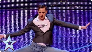 Comedy Impressionist DOES THE SPLITS  Britains Got Talent [upl. by Aimar]