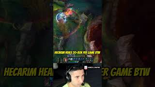 Hecarim W healing and resistances lowkey broken Hecarim Leona leagueoflegends shorts fyp [upl. by Cj]