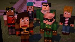 Minecraft story mode wither storm but I added seek theme and the figure themes pt2 [upl. by Ifok]