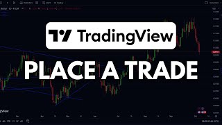 How to Place a Trade on TradingView Mobile App Tutorial  2024 [upl. by Maillw]