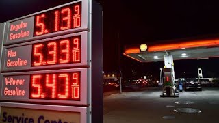 Gas Prices Approach 5 a Gallon in California [upl. by Masry]