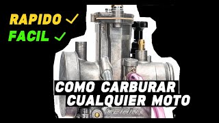 APRENDE A CARBURAR TU MOTO 2T y 4T EN 20 MINUTOS [upl. by Aidualk]