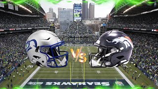 Denver Broncos at Seattle Seahawks Live Reaction Play by Play [upl. by Bultman615]