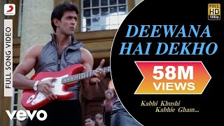 Deewana Hai Dekho Full Video  K3GHrithik RoshanKareena KapoorAlka YagnikSonu Nigam [upl. by Tasha384]