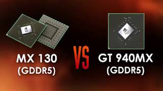 MX 130 GDDR5 vs GT 940MX GDDR5  Renamed GPU [upl. by Acirretahs561]