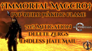 Immortal MagCro PvP Build  ESO Waking Flame [upl. by Lenneuq924]