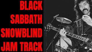 Snowblind Jam Black Sabbath Style Guitar Backing Track C Minor [upl. by Ihana]