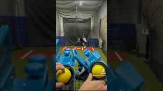 Double Jugs Lite Flite Machine Baseball Hitting Drill  2 Headed Monster [upl. by Ennairoc]