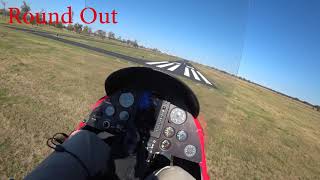 Gyrocopter Extreme Engine Failure Spiral Stepback Landing on the Numbers [upl. by Sidwell]