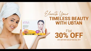 Lotus Herbals Ubtan Gold Facial Kit [upl. by Naxela794]