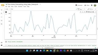 Sales Forecasting  SARIMAX Method [upl. by Avir20]