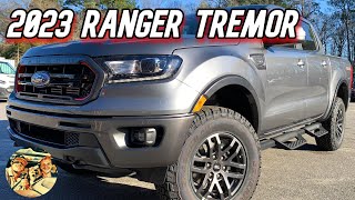 NEW 2023 FORD RANGER LARIAT TREMOR Best Offroad Midsize Truck Can it Compete with Ranger Raptor [upl. by Oniratac342]