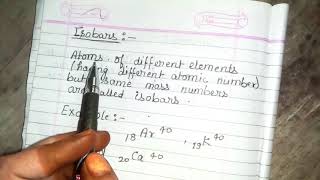 Definition of isobars with suitable examples [upl. by Dnomso]